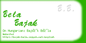 bela bajak business card